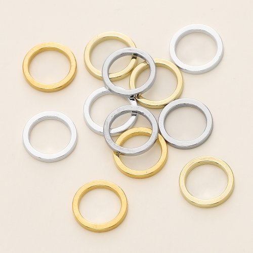 Imagen de Pack de 10 a 20 Unidades de Anillos de Salto en Oro y Plata 14k y 18k, Conectores para Joyería, Accesorios para Fabricación de Collares y Pulseras