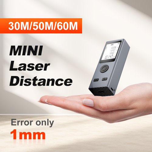 Image de Télémètre Numérique Portable - Mesure Précise jusqu'à 60m