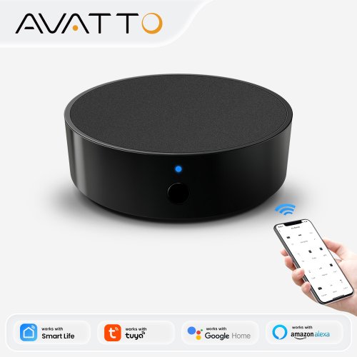 Zdjęcie Uniwersalny Pilot Na Podczerwień z Wi-Fi i Obsługą Alexa oraz Google Home – Zdalne Sterowanie Klimatyzacją, Telewizorem, DVD i Audio