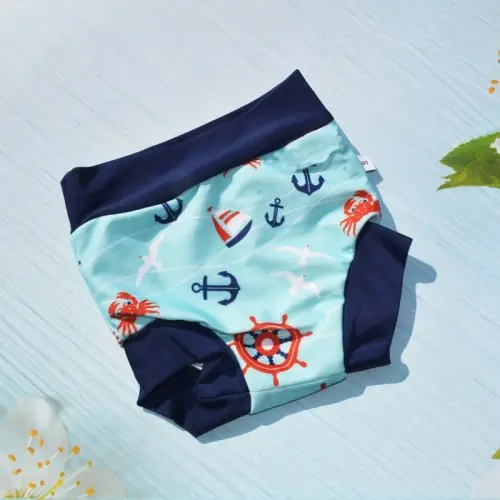 Image de Couches de bain étanches pour bébé - Maillot de bain lavable & résistant au soleil