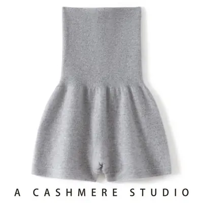 Image de Pantalon Gainant en Cachemire Taille Haute - Confort & Élégance