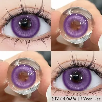 Image de Lentilles de Contact Violettes - Style Anime & Halloween