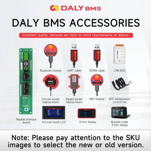 Image de BMS Daly Smart pour Batteries LiFePO4 - Écran Tactile & CAN Bus
