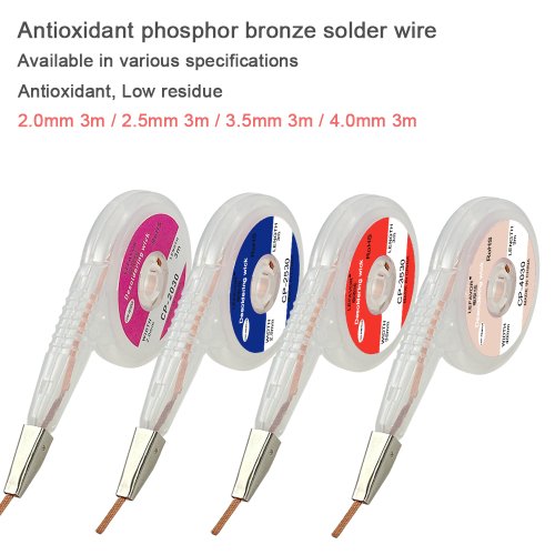 Imagen de Trenza para Desoldar de Alta Resistencia 1.5-4mm, 3m de Longitud – Removedor de Soldadura de Estaño con Alambre de Mecha para Reparación BGA y Electrónica