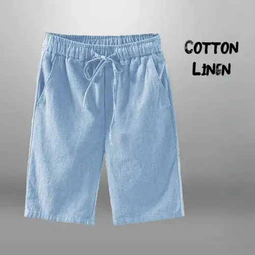 Image de Shorts Hommes Coton Lin - Respirants & Décontractés