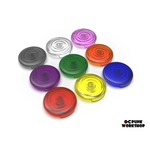 Image of Arcade Original Colorful Button Caps 24mm and 30mm PWS Blaze Caps for New PWS Buttons – Premium Arcade Gaming Parts