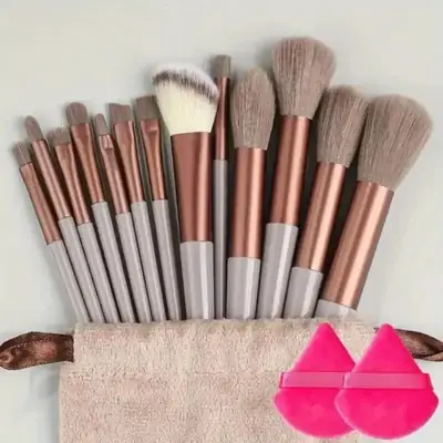 Image de Pinceaux de Maquillage Pro - Ensemble de 10 Pinceaux Doux