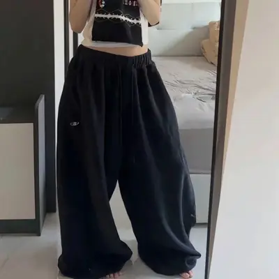Pantalon Jogging Oversize Streetwear Femme