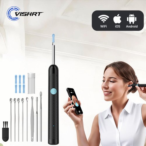 Bild von 4,2 MM Visuelle Ohr Umfang 1080P HD Otoskop Endoskop Ohr Picker Kamera für iPhone/Android Ohrenschmalz Entfernung Kit für Ohr Reinigung