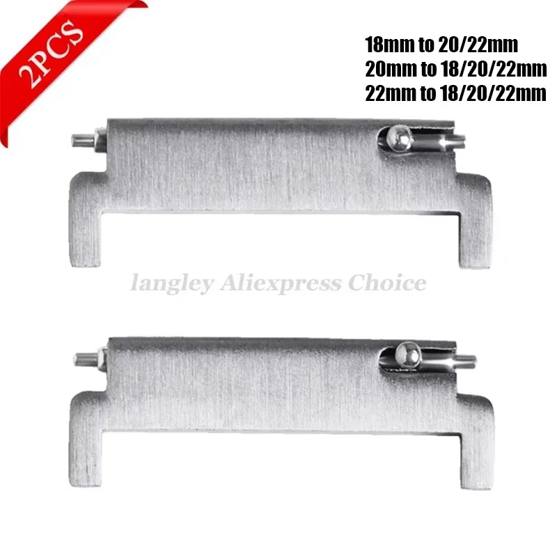 Imagen de Adaptadores de correa de reloj, 2 uds., 20mm a 18mm, 20mm, 22mm a 22mm, 22mm a 20mm, conectores de p...