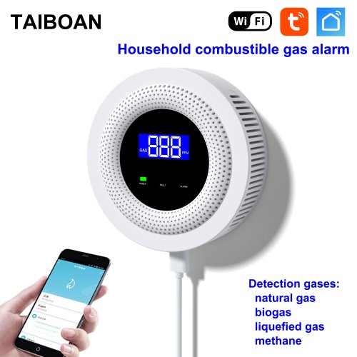 Zdjęcie Czujnik Wycieku Gazu Tuya – Bezpieczny Alarm WiFi 433 MHz