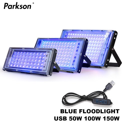 Afbeelding van LED UV Schijnwerper 50W/100W/150W met USB & AC 220V – Fluorescerende Podiumlamp voor Disco, Feesten en Blacklight Effecten