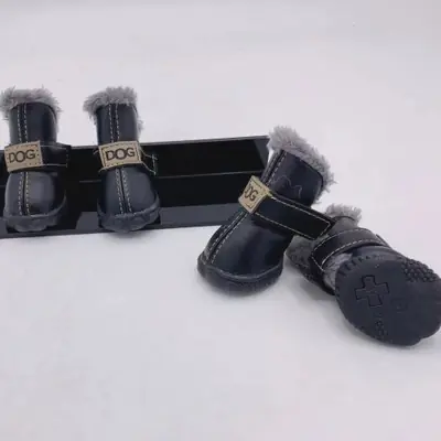 Image de Bottes d'hiver chaudes pour chiens - Imperméables & Antidérapantes