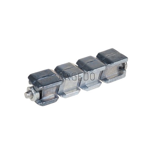 Immagine di Pezzo di Collegamento Xendoll W005 per Cursore Base Macchina con Blocco Intermedio - Componente di Alta Precisione per Lavorazione Legno