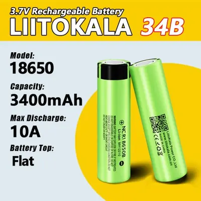 Image de Batteries 18650 3500mAh - Pack de 16 - Liitokala 34B