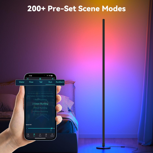 Image de Lampadaire LED RGB Connecté - 16 Millions de Couleurs