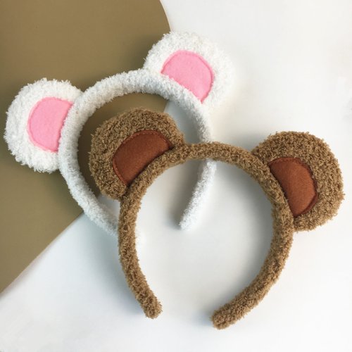 Immagine di Fascia Pelosa con Orecchie da Orso - Accessorio Carino per Cosplay e Anime