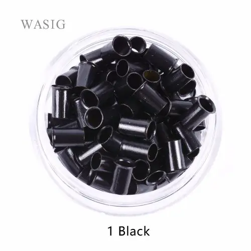 Image de Micro Anneaux Cuivre pour Extensions de Cheveux