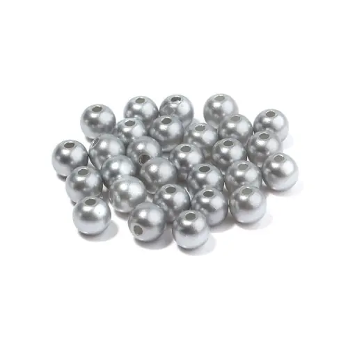 Image de Perles Acrylique Rondes avec Trou - 5000 Pièces