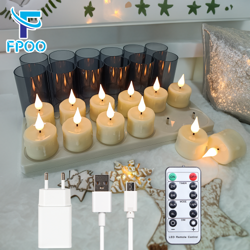Imagen de Velas LED Recargables con Control Remoto