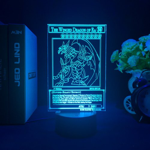 Immagine di Lampada da Notte LED a Forma di Figura Anime Yu-Gi-Oh! Dark Magician Girl, Decorazione Kawaii per Camera da Letto dei Bambini, Illuminazione Notturna con Design Carino e Accattivante