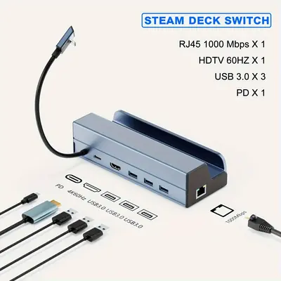 Image de Station d'accueil 6 en 1 pour Steam Deck & ROG Ally