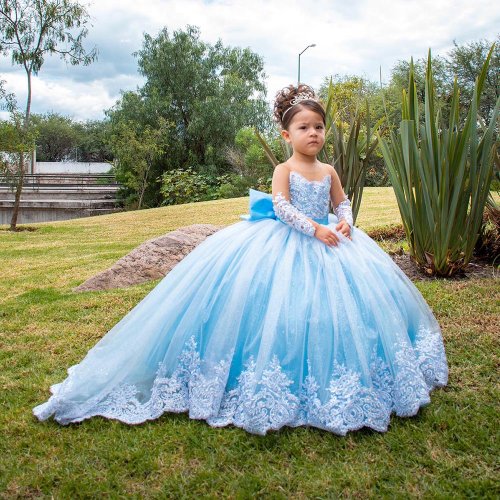 Imagen de Vestidos de Niña con Flores para Bodas y Comuniones