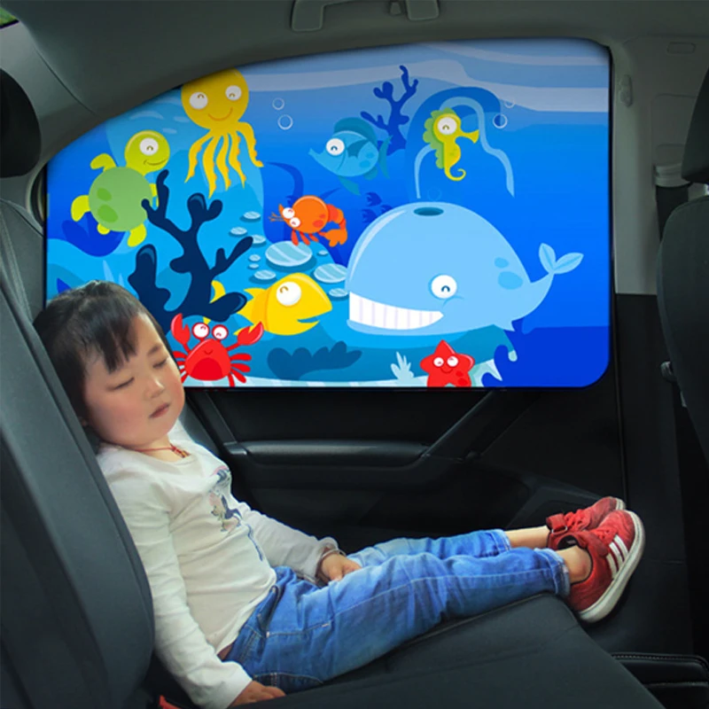Bild von Magnetische Auto-Vorhänge – Sonnenschutz & Insektenabwehr für Kinder