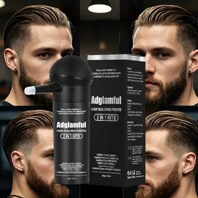 Image de Fibres Capillaires Épaississantes - Solution Temporaire pour Cheveux Fin