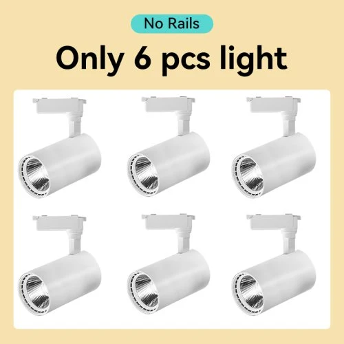 No rieles blanco 6PCS