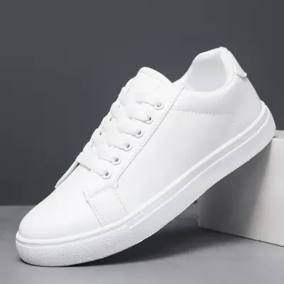 Image de Baskets Hommes Confortables - Blanc & Noir