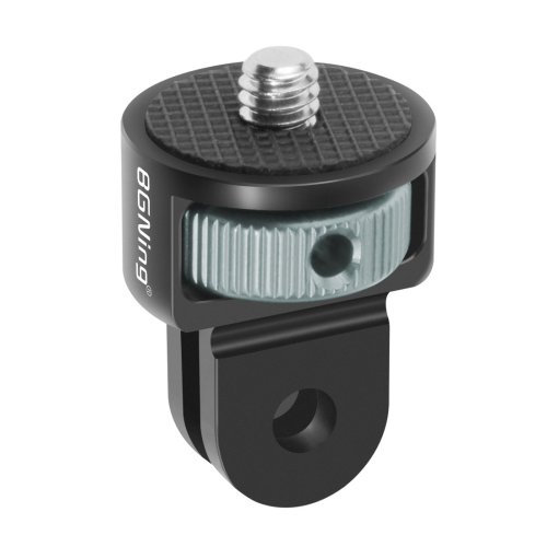 Imagen de BGNING 360 giratorio 1/4 pulgadas tornillo Mini trípode adaptador montaje CNC para GoPro Hero 13 12 11 10 Insta360 ONE X5 X4 X3 X2 4K cámara