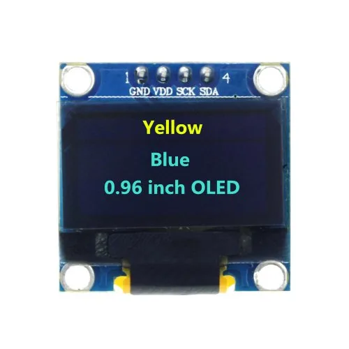 0.96 4-pins geel blauw