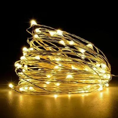 Image de Lumières LED Dégradées en Fil de Cuivre - Éclairage décoratif