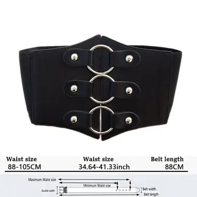 Image de Ceinture corset élastique taille haute pour femme - Amincissante et sculptante