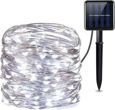 Image de Guirlande Solaire LED Étanche 7m - Lumières de Noël et Jardin