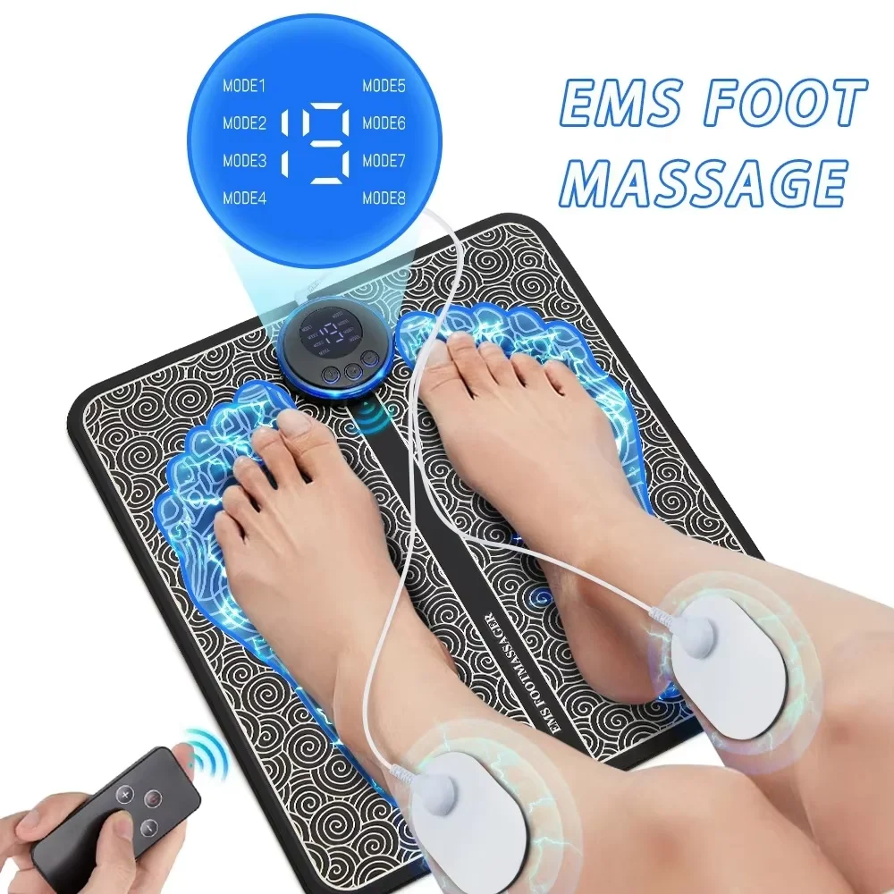 Afbeelding van Natuurlijke Elektrische Voetmassage Pad met Spierstimulatie voor Ontspanning, Fitness en Dagelijks Welzijn – Ideaal voor Thuis, Sport en Reizen