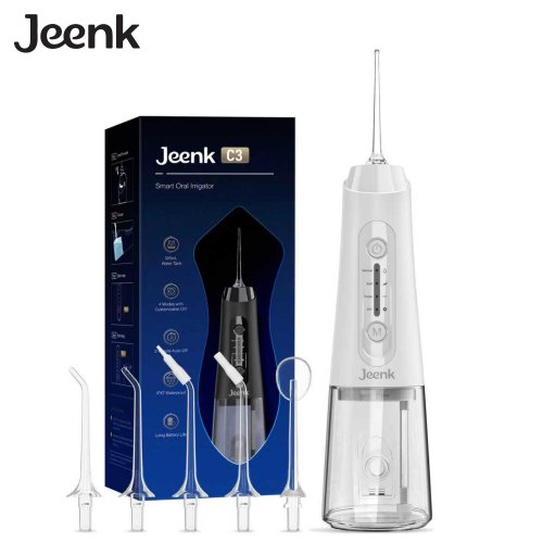 Imagen de Irrigador Oral Portátil de 320 ml con Carga por USB, 4 Modos de Pulverización, Resistente al Agua para Cuidado Dental Diario en Adultos