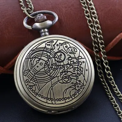 Image de Collier Montre de Poche Vintage en Bronze et Quartz
