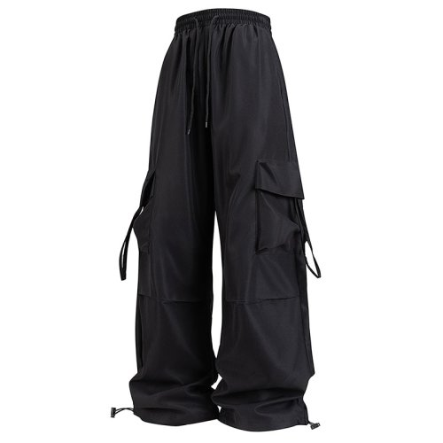 Imagen de Pantalones Cargo para mujer, moda holgada, cómoda, transpirable, ligera, con múltiples bolsillos, pa...
