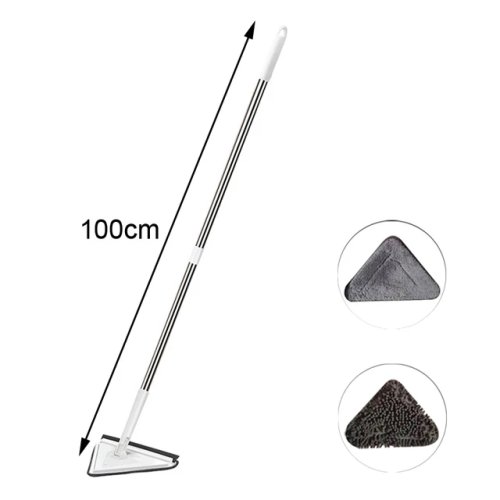 Imagen de Fregona triangular telescópica UNTIOR 360 ° Fregona de limpieza giratoria giratoria para apretar u...
