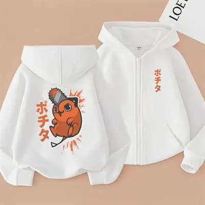 Image de Sweat à Capuche Tronçonneuse Denji Pochita - Manga Anime