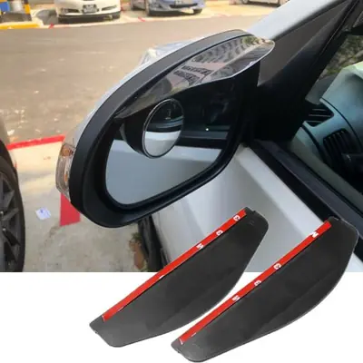 Image de Pare-Pluie Rétroviseur Universel - Protection Transparente Noire