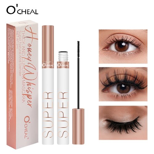 Imagen de Rímel Natural de Pestañas Negras con Cepillo de Seda 3D para Efecto Rizado y Grueso, Alargamiento de Ojos y Maquillaje de Belleza Profesional