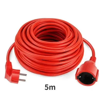 Image de Rallonge Multiprise 16A - 4000W - 5/10/20m - Schuko - Rouge