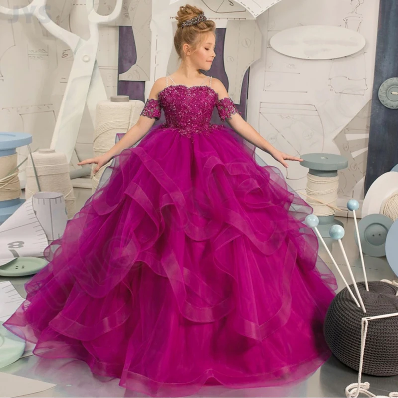 Elegantes Tüll-Kleid – Perfekt für Hochzeit, Party & Kommunion