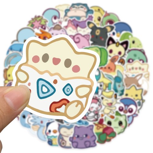 Zdjęcie 10/25/50 sztuk Kawaii Pokemon Anime naklejki Pikachu naklejki Laptop walizka deskorolka gitara naklejki kreskówkowe Kid zabawki prezentowe