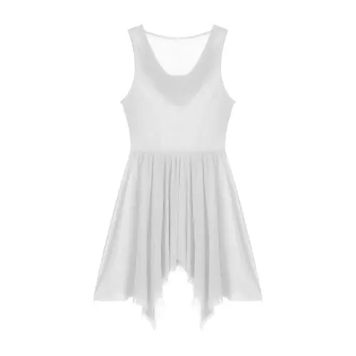 Image de Robe de Danse Élégante Scintillante Sans Manches