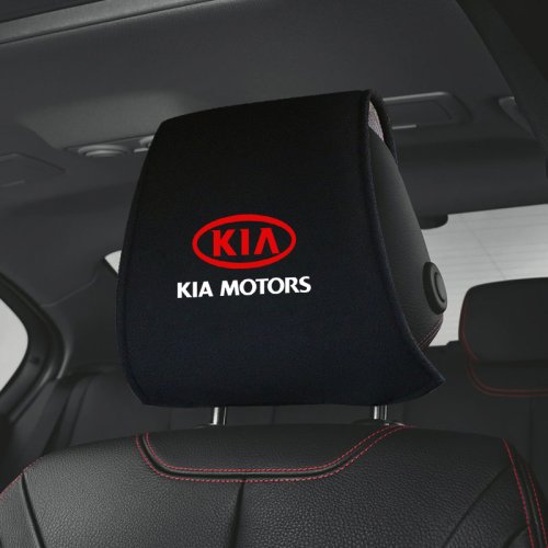 Imagen de Funda para reposacabezas de coche, cubierta para asiento de coche, compatible con Kia Rio Ceed Sportage Cerato Soul Sorento K2 K5 Flip Picanto Optima