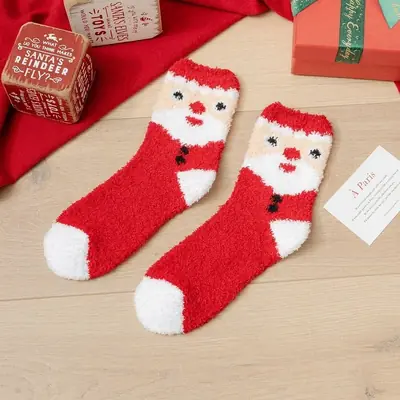 Image de Chaussettes de Noël Drôles et Chaudes pour Femmes